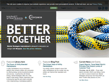 Tablet Screenshot of marketstrategies.com